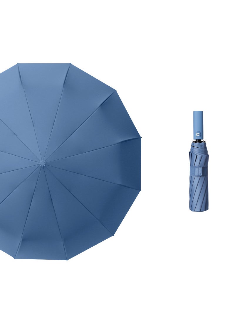 Generic Folding 12-bone automatic umbrella men's large double women's dual-use sun protection UV protection sun umbrella  - Image 3