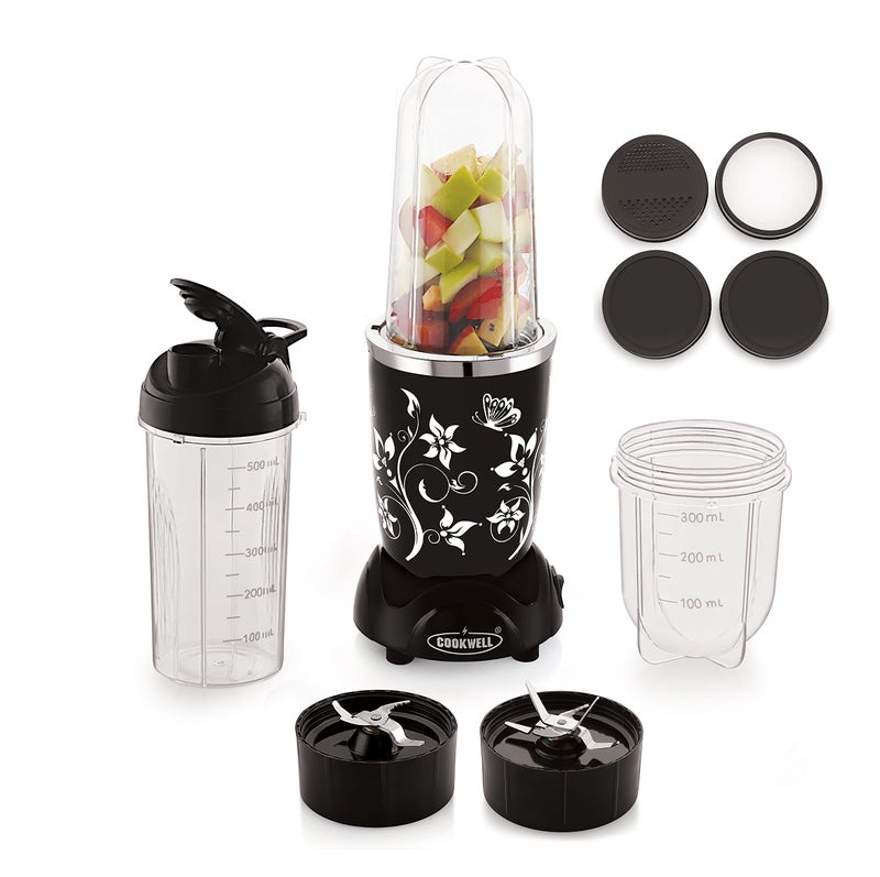 Cookwell Nutri Blender (3 Jar 2 Blade, Black) - Image 1