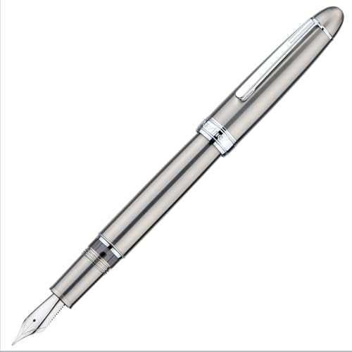 Asvine J16 Solid Titanium Fountain Pen Jowo Fine Nib Piston Filling, Ink Window Design with Wrench and Pen Box - Image 3