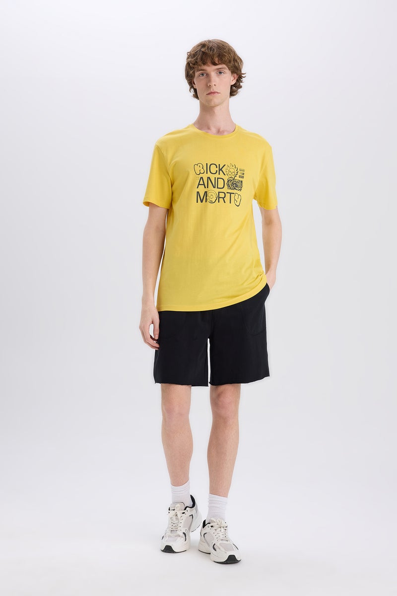 DeFacto Man Regular Fit Rick and Morty Licensed Crew Neck T-Shirt - Image 4
