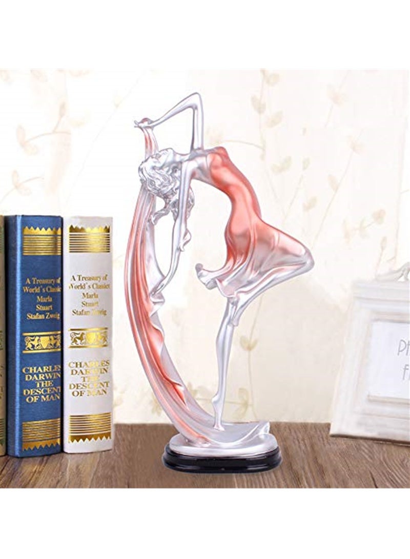SYOSI Dancing Girl Figurine, Resin Table Decoration Ornament, Art Sculpture Figure, Home Decor Gift, 23x11cm  - Image 1