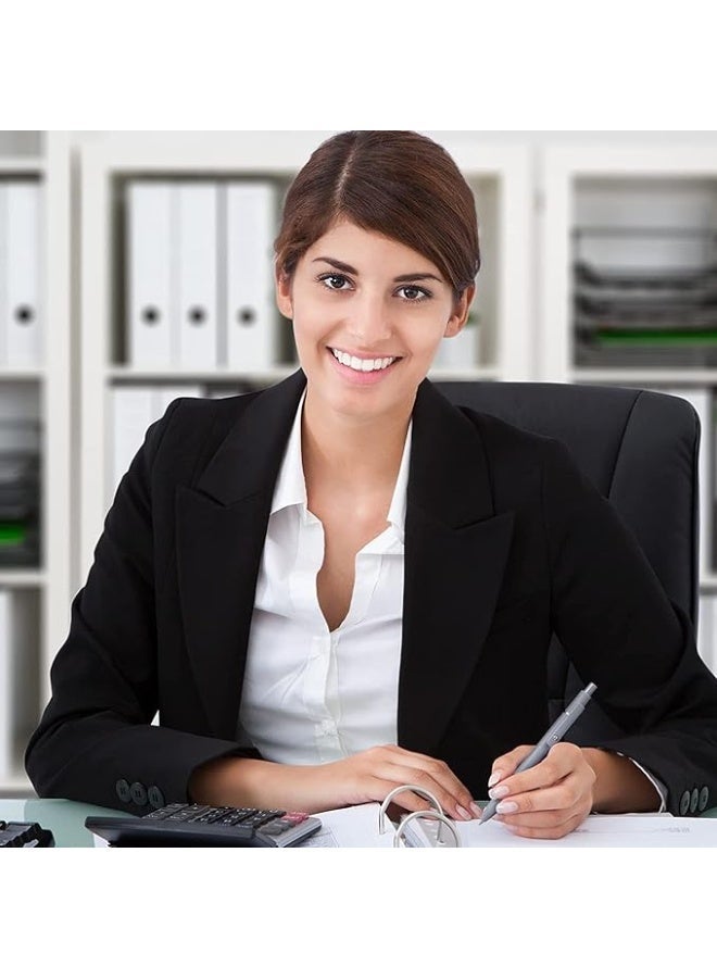 10 قطع جل حبر القلم - قابل للسحب 0.5 مم نقطة دقيقة كرة التزلج القلم، الكتابة الناعمة السريعة الجافة، لوازم مكتبية متعددة الألوان لطيفة للمدرسة، المنزل والمكتب، إعادة التعبئة الأسود، 5 ألوان - Image 5