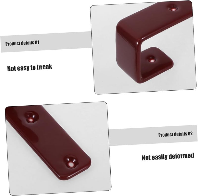 Heavy Duty Bunk Bed Ladder Hooks Wall Mount Straight Hardware Easy Installation 2pcs - Image 4