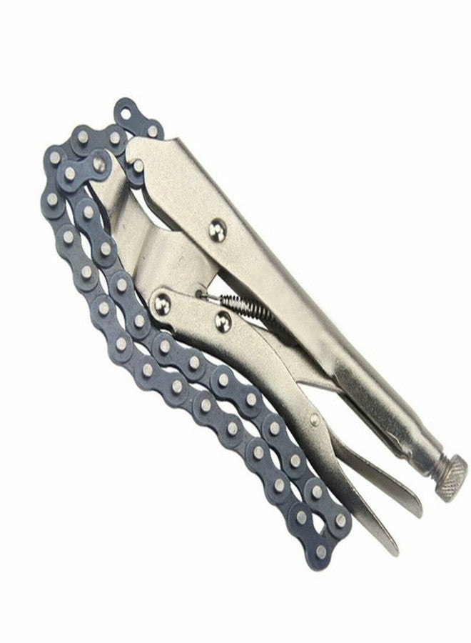 VCT Locking Chain Clamp W/ 19" Chain Plier Locking Grip Wrench Oil Filter Pipe Vise - Image 2
