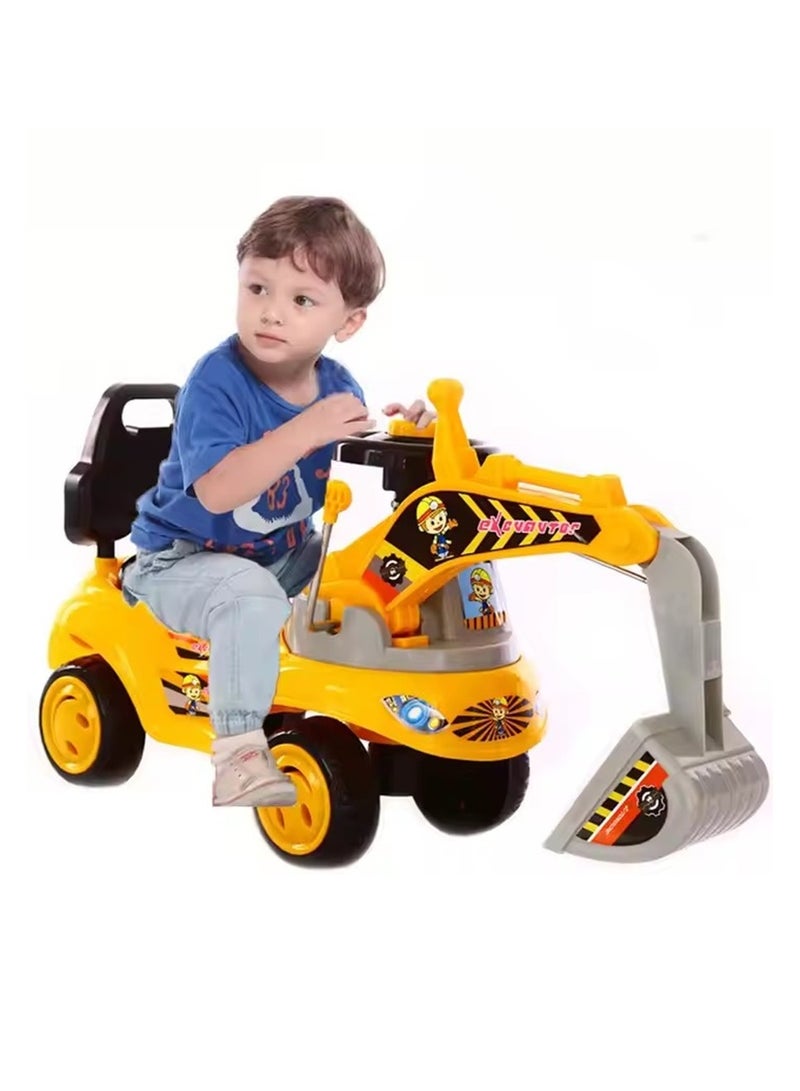 لعبة ركوب على شكل سيارة دفع للأطفال لعبة رافعة - Image 1