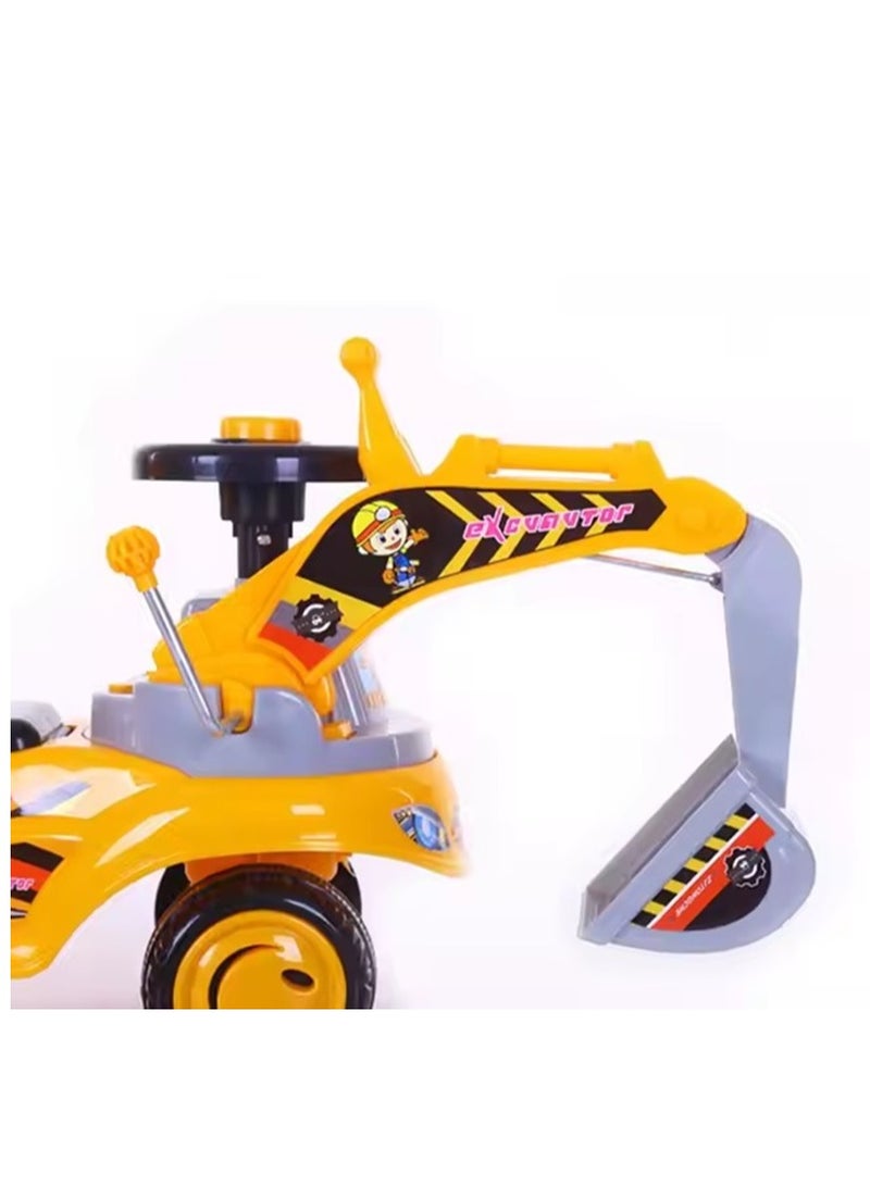 لعبة ركوب على شكل سيارة دفع للأطفال لعبة رافعة - Image 3