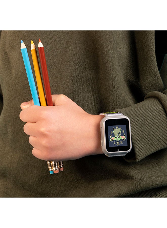 ستار ورز ساعة ديزني ستار وورز بيبي يودا الذكية بحزام سيليكون مطبوع باللون الرمادي - Image 5