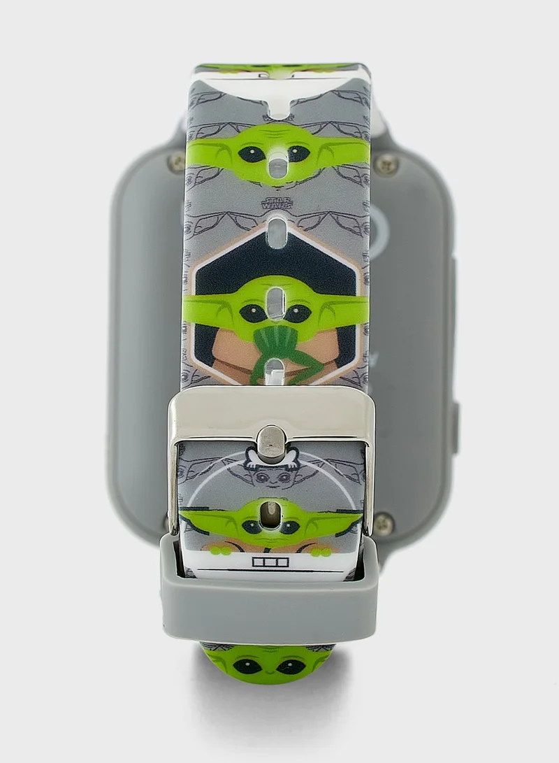 STAR WARS Star Wars Boys Smart Watch Grey Printed Silicone Strap, MNL4023