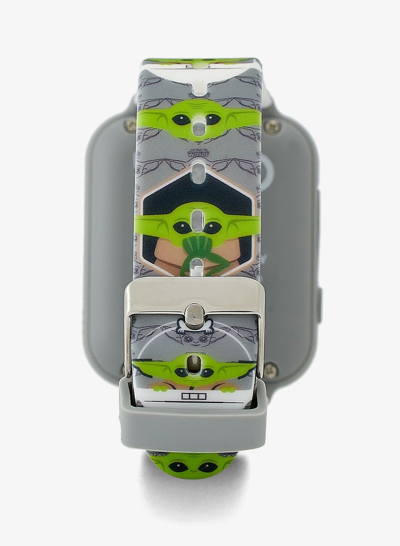 Star Wars Boys Smart Watch Grey Printed Silicone Strap, MNL4023 - Image 4