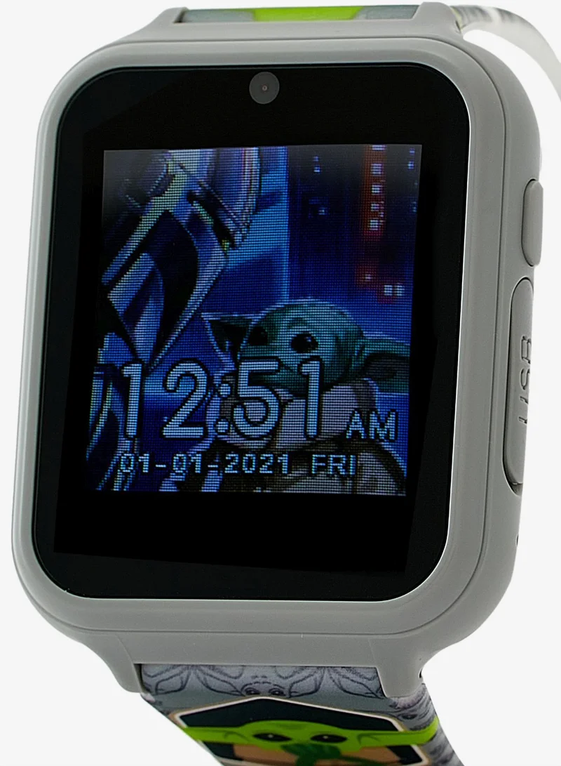 STAR WARS Star Wars Boys Smart Watch Grey Printed Silicone Strap, MNL4023
