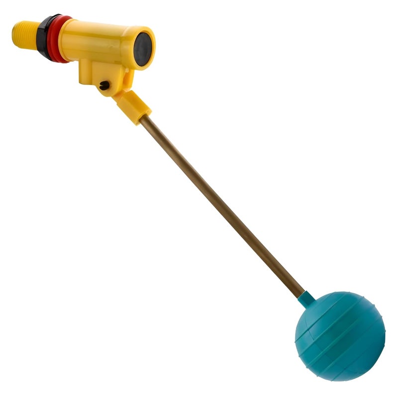 NEW WARE مجموعة صمام الكرة من مادة ABS مع كرة كبيرة، صمام عائم مائي متين لخزان المرحاض، ملحقات المرحاض للمنزل (أخضر، 15 مم) - Image 1