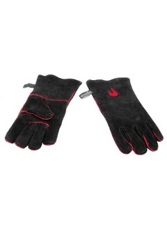 Char-Broil Pair of Protective Hand Stitched Leather BBQ Grill Gloves Black 1.5 x 16.5 x 7 Inch 9987454  - Image 3