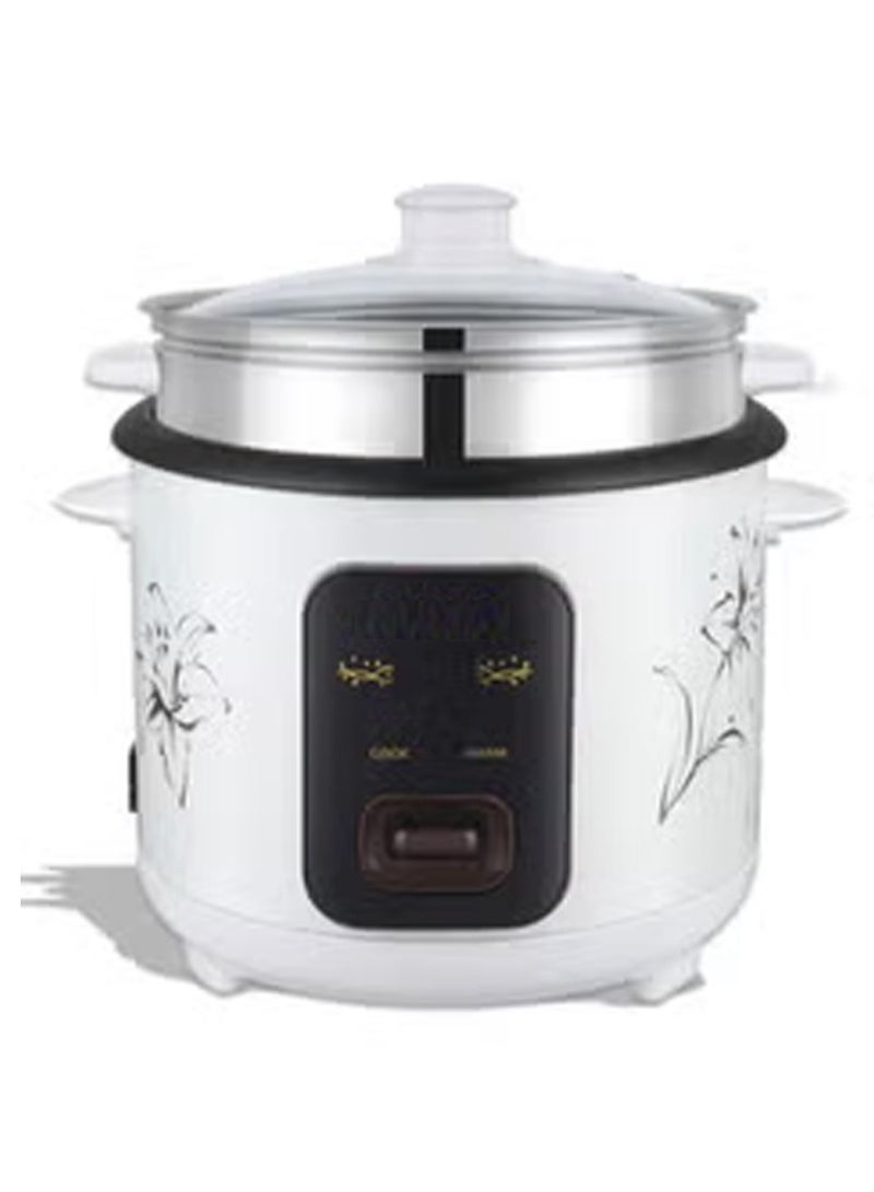 DubaiGallery طباخ أرز أوتوماتيكي 3 في 1، وعاء داخلي غير لاصق، جهاز بخار من الفولاذ المقاوم للصدأ، إيقاف تشغيل تلقائي مع حماية من الحرارة الزائدة - Image 1