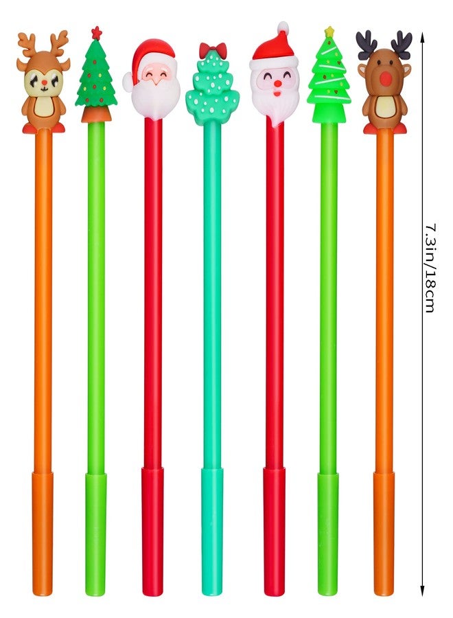 jiebor 49Pcs Christmas Gel Ink Holiday Cute Fun Novelty Pens Bulk with Black Ink for Students Teacher Women Gift Office School Supplies - Image 2