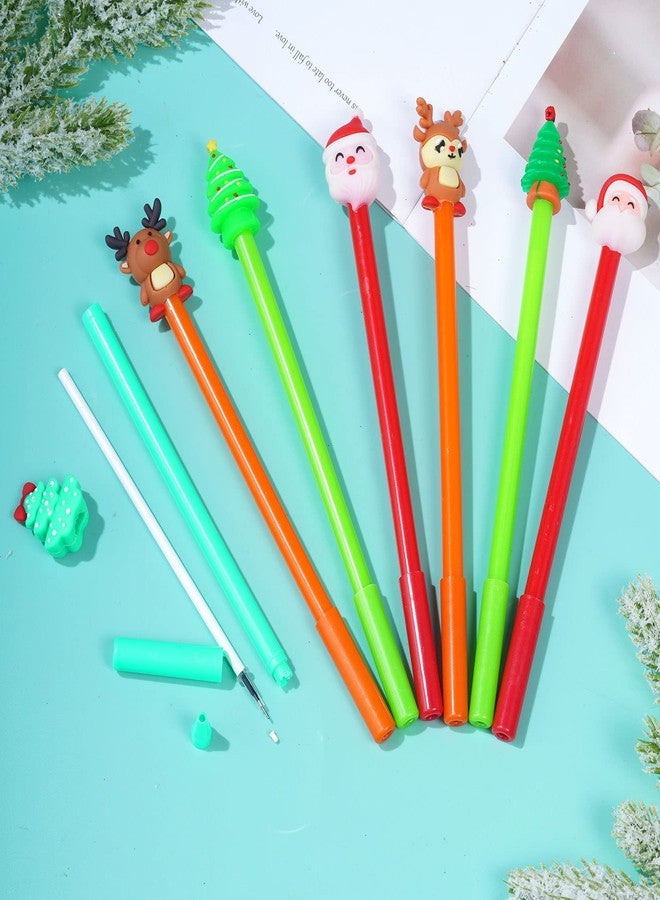 jiebor 49Pcs Christmas Gel Ink Holiday Cute Fun Novelty Pens Bulk with Black Ink for Students Teacher Women Gift Office School Supplies - Image 4