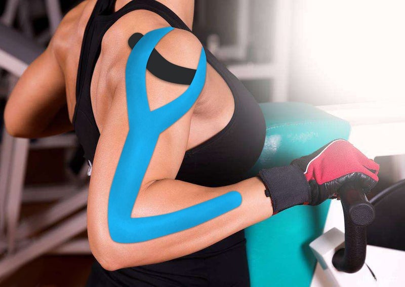SOON GO Kinesiology Tape Pro 1/2/5 Rolls, 2 Inch High Elasticity Sports Tape Therapeutic Pain Relief–Physio Tape for Muscle Recovery & Joint Support, Waterproof & Hypoallergenic & Breathable–Blue - Image 3