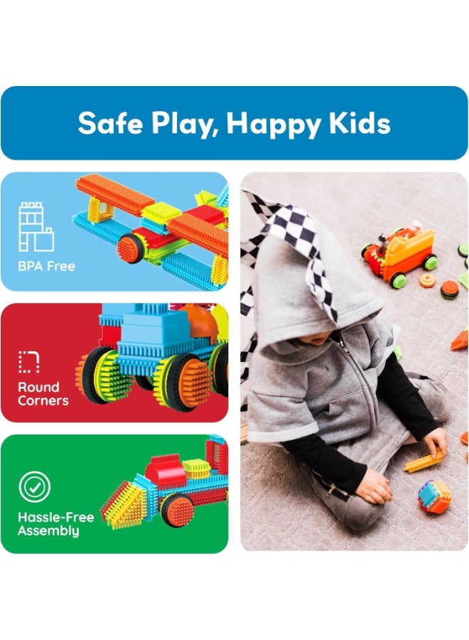 PicassoTiles Magnetic Blocks Hedgehog Set 120-Pieces | Magnetic Tiles | STEM Toys | Educational Toy Set | Stacking Blocks | Enhance Problem-solving Skills & Fine Motor Skills | Improves Coordination & Creativity | Gift for Kids and Toddlers | Construction Building Set for Child Brain Development - Image 5