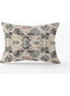 Cango Home Brown Gray Snakeskin Digital Print Throw Pillow Case - CGH368-3550 Double Sided Printed 