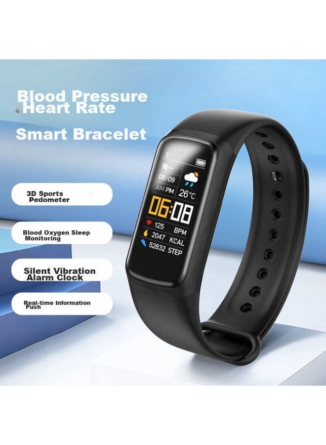 Max-g Smart Bracelet With Vibration Alarm, Heart Rate, Blood Oxygen, Blood Pressure Monitoring, Pedometer, Electronic Watch For Teenagers And Students, Men's Wear - Image 1