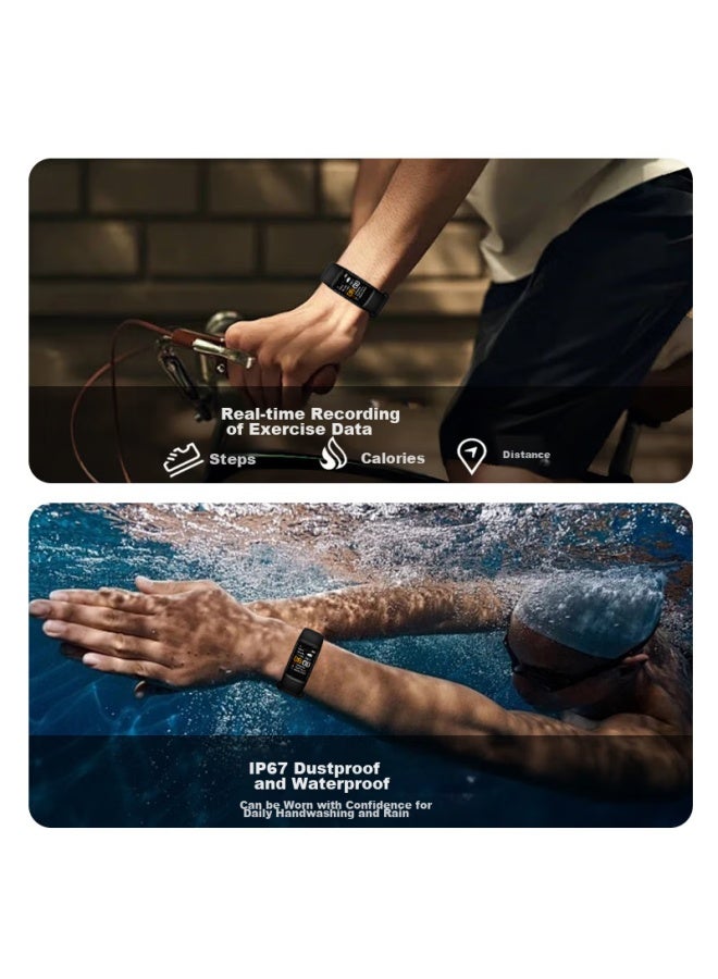 Max-g Smart Bracelet With Vibration Alarm, Heart Rate, Blood Oxygen, Blood Pressure Monitoring, Pedometer, Electronic Watch For Teenagers And Students, Men's Wear - Image 5