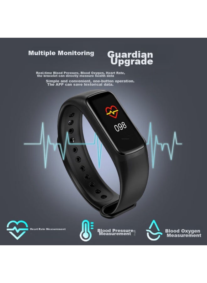 Max-g Smart Bracelet With Vibration Alarm, Heart Rate, Blood Oxygen, Blood Pressure Monitoring, Pedometer, Electronic Watch For Teenagers And Students, Men's Wear - Image 2