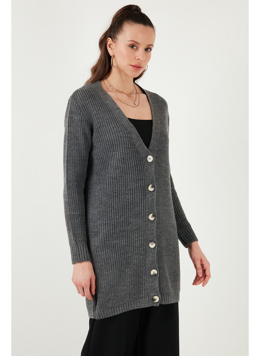 Lela 100% Acrylic Knitted Long Cardigan Women's Cardigan 4615044  - Image 3