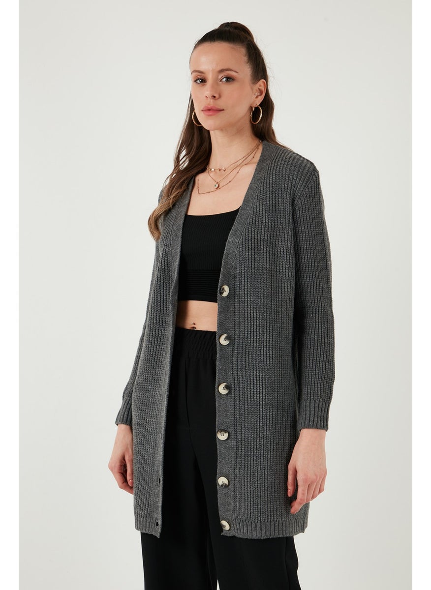 Lela 100% Acrylic Knitted Long Cardigan Women's Cardigan 4615044  - Image 2