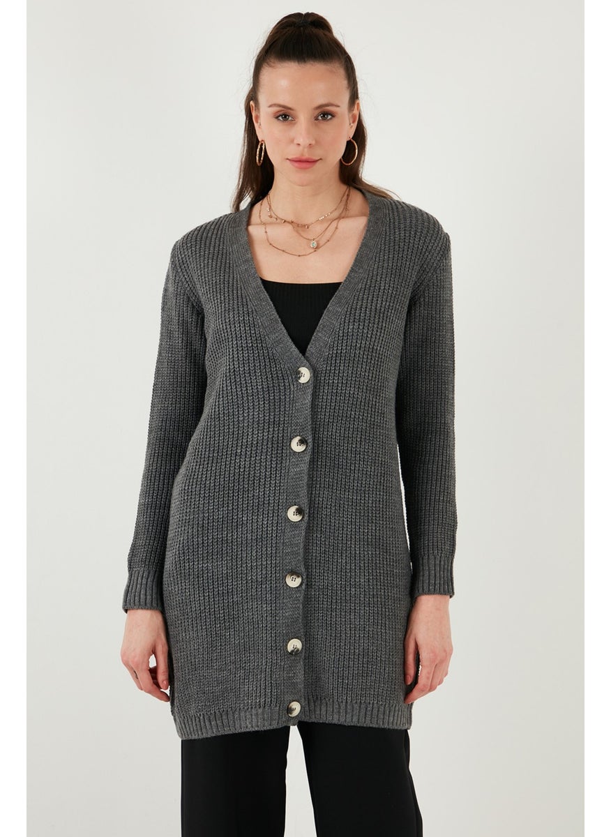 Lela 100% Acrylic Knitted Long Cardigan Women's Cardigan 4615044  - Image 4