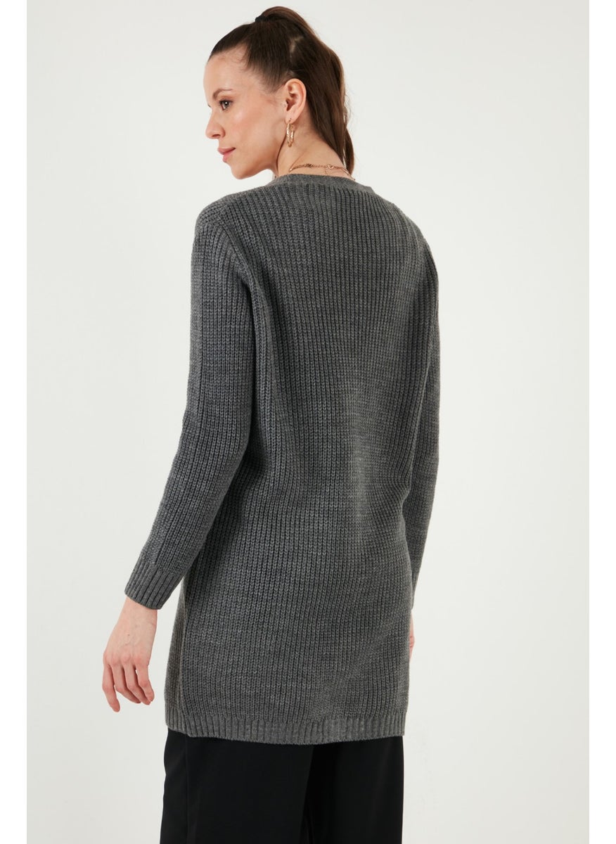 Lela 100% Acrylic Knitted Long Cardigan Women's Cardigan 4615044  - Image 5
