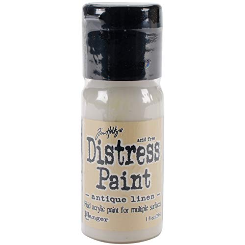 Ranger Tim Holtz Distress Paint, Multisurface Acrylic, 1oz Flip Top Bottle, Antique Linen - Image 3