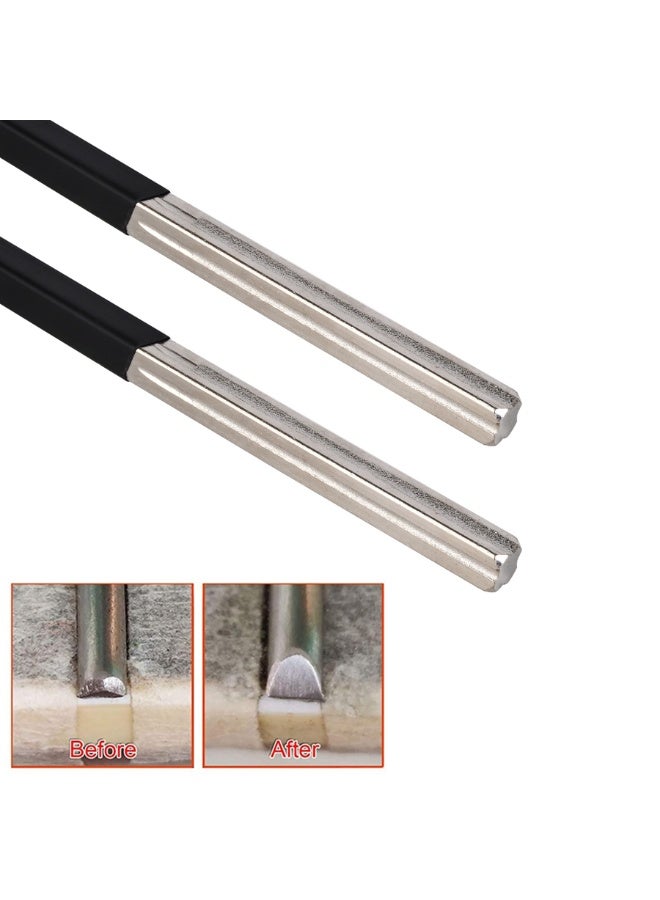 ELIKLIV Guitar Fret Grinding File Set 1/2/3/4mm Four notches for guitar / bass / ukulele with protective sheet Carbon steel diamond coating - Image 5
