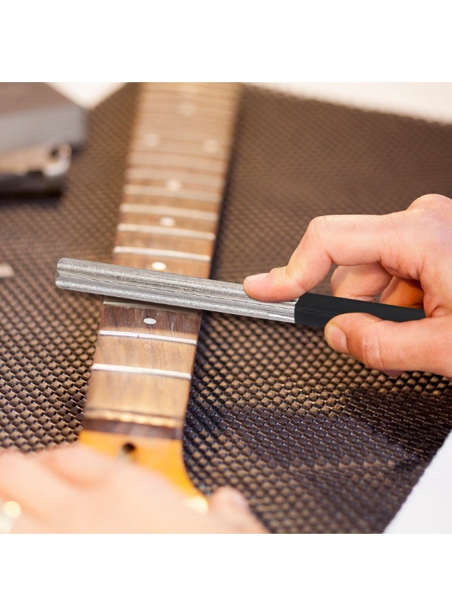 ELIKLIV Guitar Fret Grinding File Set 1/2/3/4mm Four notches for guitar / bass / ukulele with protective sheet Carbon steel diamond coating - Image 2