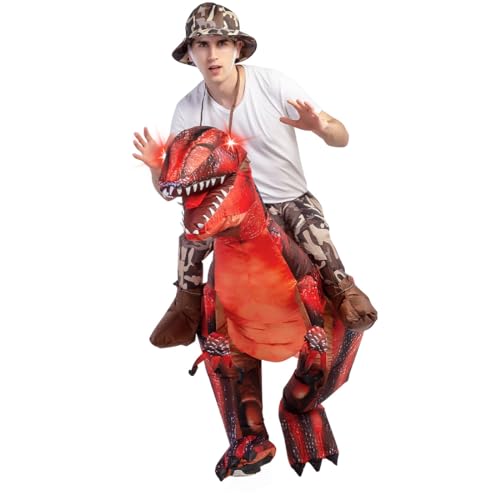 GOOSH Inflatable Dinosaur Costume for Adult Halloween Costume Women Man Funny Blow up Costume for Halloween Party Cosplay - Image 2