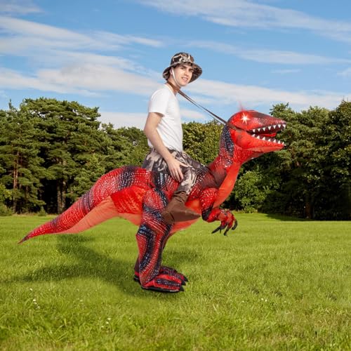 GOOSH Inflatable Dinosaur Costume for Adult Halloween Costume Women Man Funny Blow up Costume for Halloween Party Cosplay - Image 5