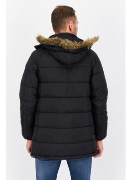 Trespass Men Solid Parka Jacket, Black  - Image 3