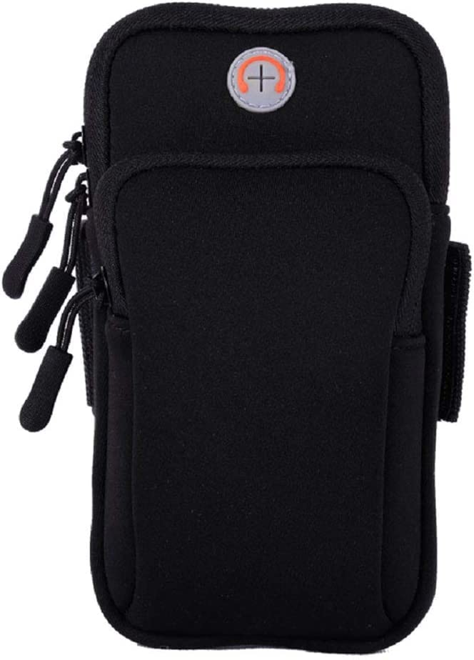 BROGBUS Cell Phone Armband Pouch Running Armband for Phone 14 13 12 Mini 11 Pro Max XR X 8 7 6 Plus Samsung S20 S10 S9 up to 6.5" - Image 1