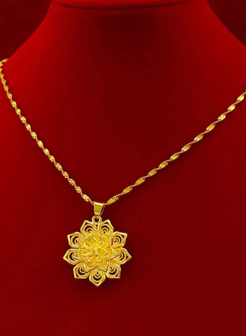 GOLDMAX 21k Gold Plated Necklace For Women With Gift Box - Image 4
