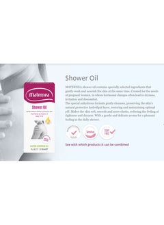 Maternea Shower Oil | Pregnancy Soap Free Panthenol and Vitamin E | 210ml  - Image 2