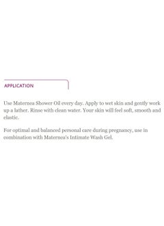 Maternea Shower Oil | Pregnancy Soap Free Panthenol and Vitamin E | 210ml  - Image 5