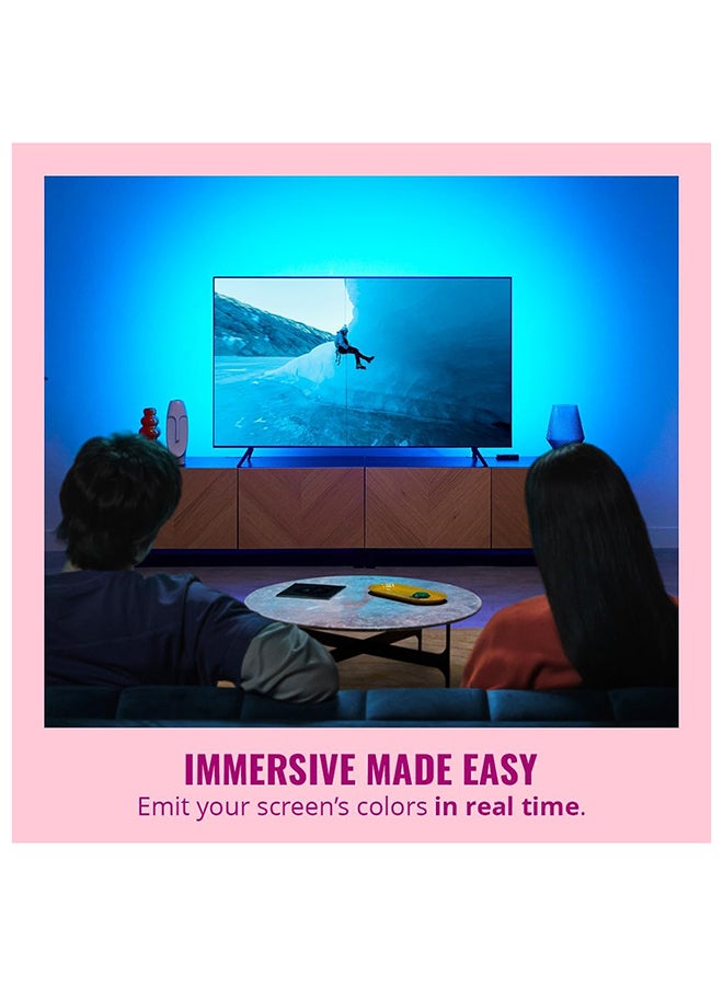 Wiz Smart Sync Box Starter Kit for 55'' - 65'' TVs, Light Synchronization with Content, Wi-Fi And Bluetooth, App And Voice Controlled - UK Version - Image 4