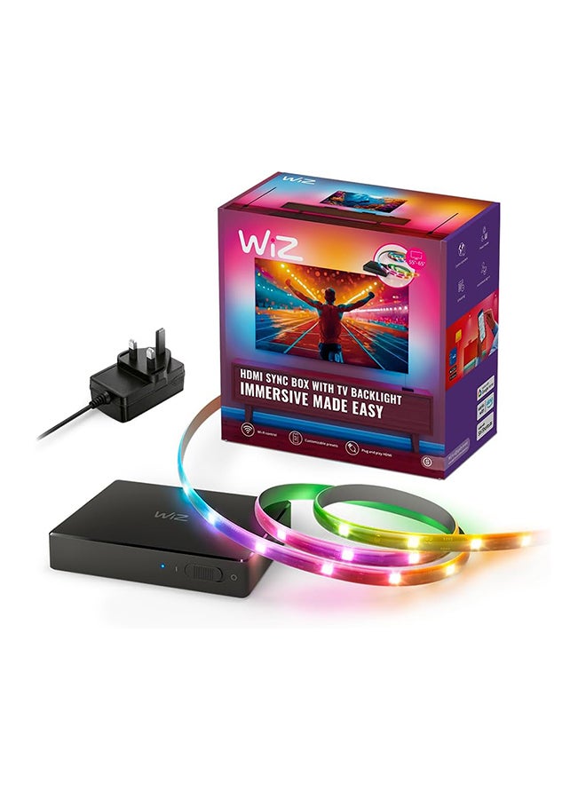 Wiz Smart Sync Box Starter Kit for 55'' - 65'' TVs, Light Synchronization with Content, Wi-Fi And Bluetooth, App And Voice Controlled - UK Version - Image 1