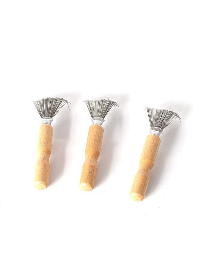 lasenersm 1 Piece Hair Brush Cleaning Comb Brushes Hair Brush Cleaning Tool Comb Cleaning Mini Hair Dirt Remover Brush Wooden Handle Comb Brush Cleaning Hair Dirt Remove Comb For Home And Salon  - Image 5