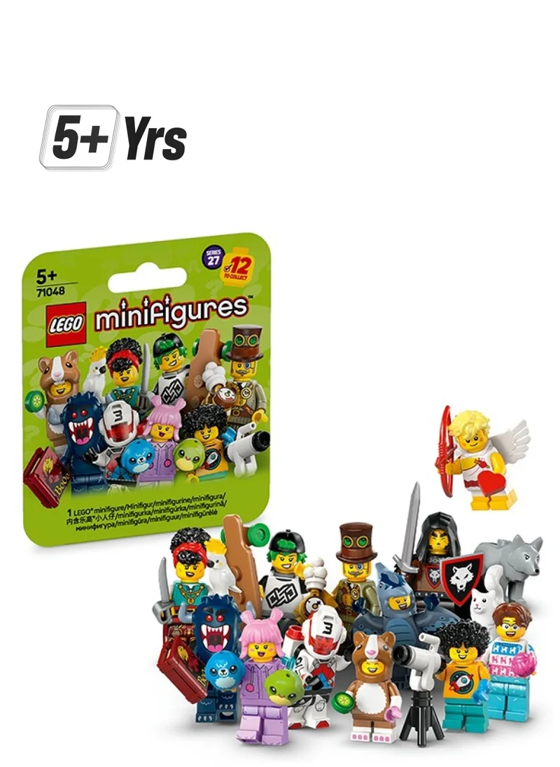 LEGO Minifigures Series 27 Mystery Box, Get 1 of 12 Collectible Figures incl. Cupid, Pterodactyl, Jetpack Racer & More - Toys for 5+ Year Old Boys and Girls 71048 (9 pieces)