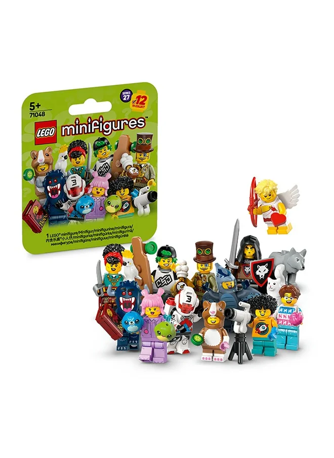 LEGO Minifigures Series 27 Mystery Box, Get 1 of 12 Collectible Figures incl. Cupid, Pterodactyl, Jetpack Racer & More - Toys for 5+ Year Old Boys and Girls 71048 (9 pieces)