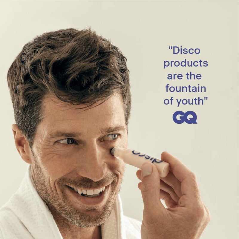 Disco Men's Eye Bag Treatment, Roller Serum for Men, Under Eye Cream Natural Caffeine Anti Aging Stick Balm, Reduce Puffiness, Wrinkles, Dark Circles, Crows Feet, Bags, Dark Circles, Lines, Puffiness - Image 3