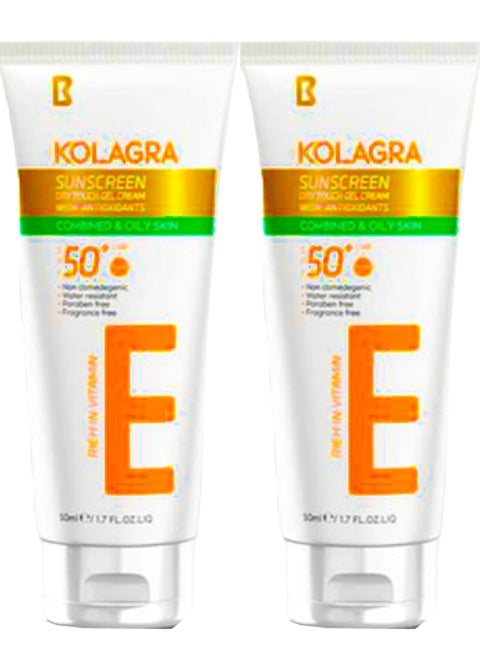 Kolagra Sunscreen Gel Cream 2 Psc 50 Ml + 50 ML