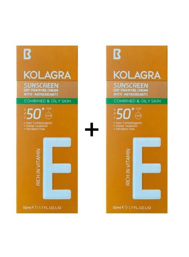 Kolagra Sunscreen Gel Cream 2 Psc 50 Ml + 50 ML (Packaging may vary) - Image 2