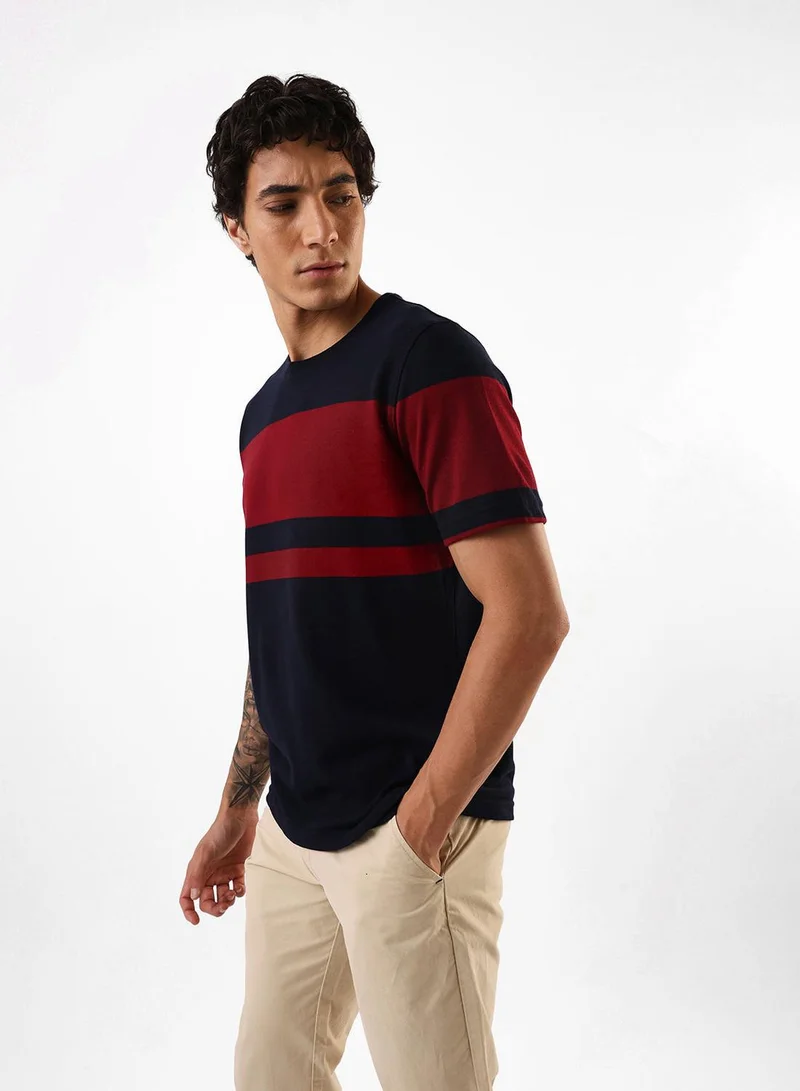 Dennis Lingo Men's Navy Blazer 100% Cotton Relaxed T-Shirt