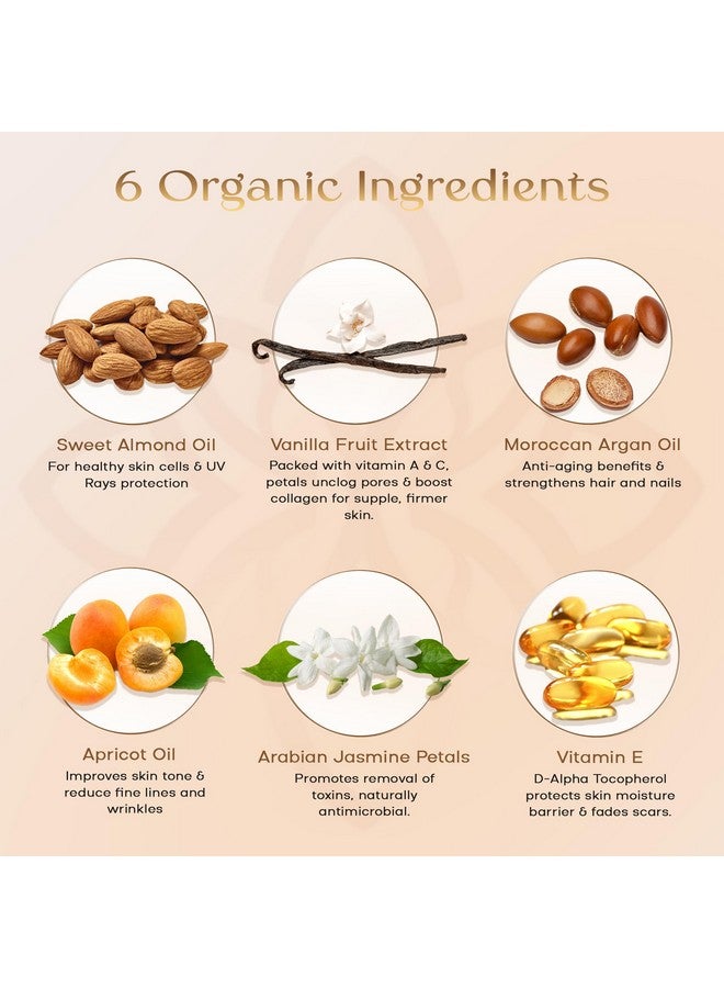 صفا زيت الفانيليا من SAFA - زيت عضوي للوجه والجسم والشعر والأظافر والعلاج العطري | خلاصة الفانيليا وبتلات الياسمين - زيت عطري للناشرات | زيت للجسم بعد الاستحمام | مرطب للبشرة (113 مل) - Image 4