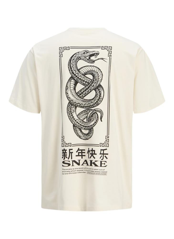 JACK & JONES - Jorsnake Logo Crew Neck T-Shrt - Image 1